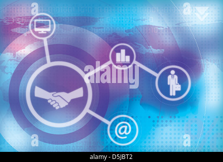 Illustration des Online-Business-Konzept Stockfoto
