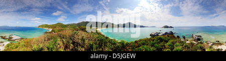 Panorama von Tokashiki Island in Okinawa, Japan. Stockfoto