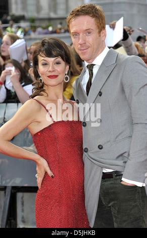 Damian Lewis und Helen McCrory, Harry Potter und die Heiligtümer des Todes: Teil2 - Film Weltpremiere am Trafalgar Square - Stockfoto