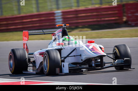 Silverstone, Northamptonshire, UK. 3. April 2013. 2013 GP3 Serie letzten Vorsaison Test Tag 1 #1 Conor Daly (USA) - ART Grand Prix. Bildnachweis: Aktion Plus Sportbilder / Alamy Live News Stockfoto