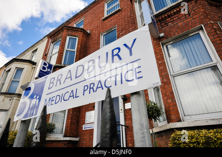 Bradbury Arztpraxis, Lisburn Road, Belfast Stockfoto