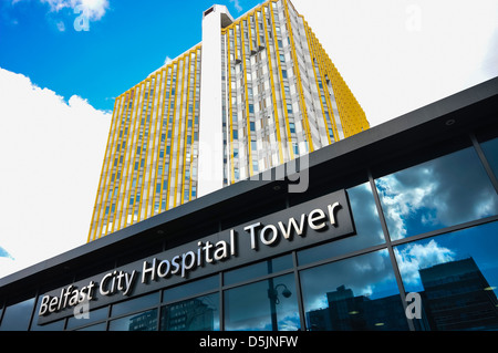 Belfast Stadt-Krankenhaus-Hochhaus Stockfoto