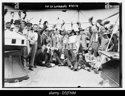 Auf LA LORRAINE, 05.08.14 (LOC) Stockfoto