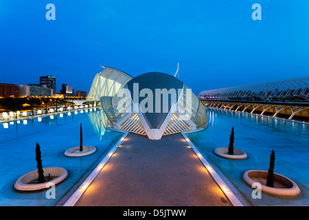 Stadt der Künste und Wissenschaften, Valencia, Spanien Stockfoto