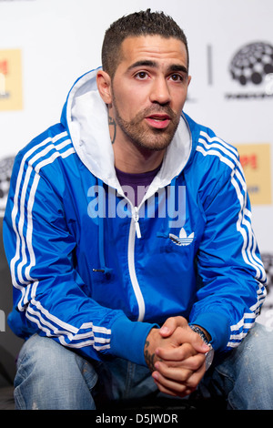 Bushido auf einer Pressekonferenz für deutsche TV show 'The Dome' im Colosseum-Theater. Essen, Deutschland - 31.05.2011 Stockfoto