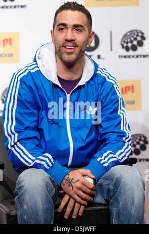 Bushido auf einer Pressekonferenz für deutsche TV show 'The Dome' im Colosseum-Theater. Essen, Deutschland - 31.05.2011 Stockfoto