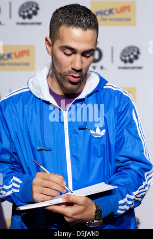 Bushido auf einer Pressekonferenz für deutsche TV show 'The Dome' im Colosseum-Theater. Essen, Deutschland - 31.05.2011 Stockfoto