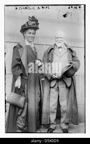 A. Carnegie & Frau (LOC) Stockfoto