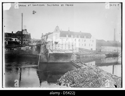 Brücke bei Compiègne zerstört durch die Franzosen (LOC) Stockfoto