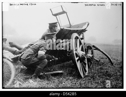 Britische Motorradfahrer Versand (LOC) Stockfoto