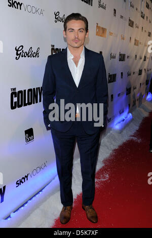 3. April 2013. Toronto, Kanada. Schauspieler Kevin Zegers kommt bei THE COLONY Weltpremiere am Scotiabank Theater in Toronto. (EXI/N8N) Stockfoto