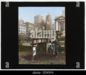 Lehr-und Erlebnisgartens, Bryant Park, 42nd Street und Fifth Avenue, New York, New York. (LOC) Stockfoto