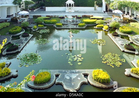 Wassergarten, Lake Palace Udaipur, Rajasthan, Indien Stockfoto