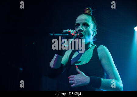 Chicago, USA. 3. April 2013. Shirley Manson des alternative-Rock Band Garbage erklingt in The Riviera Theatre in Chicago, USA. Bildnachweis: Max Herman/Alamy Live-Nachrichten Stockfoto