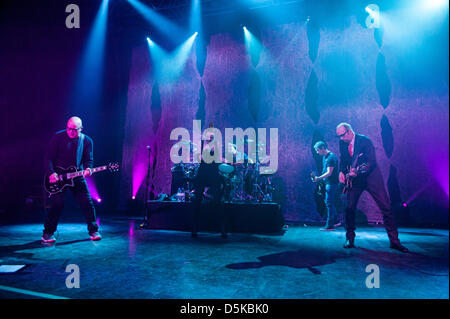 Chicago, USA. 3. April 2013. Alternative-Rock-band Garbage erklingt in The Riviera Theatre in Chicago, USA. Bildnachweis: Max Herman /Alamy Live-Nachrichten Stockfoto