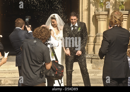 Alena Seredova und Gianluigi Buffon aka Gigi Buffon heiraten in Prag. Prag, Tschechische Republik - 16.06.2011 Stockfoto