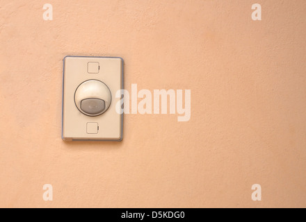 Bell-Schalter Vorderwand, Gesicht zur Wand. Stockfoto