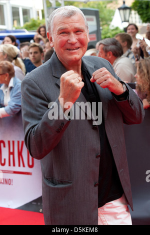 Fritz Sdunek, bei der Europapremiere von "Klitschko" in der Lichtburg. Essen, Deutschland Stockfoto