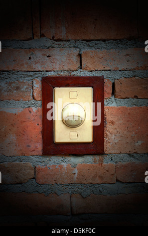 Bell-Schalter Vorderwand, Gesicht zur Wand. Stockfoto