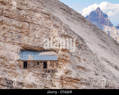 Klettersteig Ivano Dibona - Biwak - Klettern in den Dolomiten Stockfoto