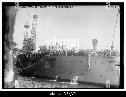 Zuschauer auf TEXAS bei MAINE Übungen (LOC) Stockfoto