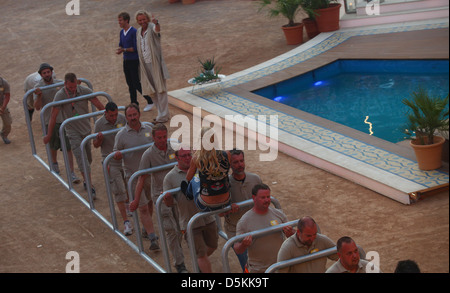Atmosphäre im deutschen ZDF TV show "Wetten dass..." im Coliseo Balear. Palma, Spanien Stockfoto