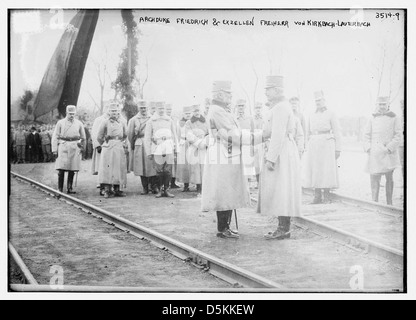 Erzherzog Friedrich und Exzellen Freiherr von Kirkbach - Lauterbach (LOC) Stockfoto