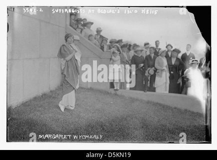 Suffragetten im Bedloe es Isl'd, Margaret Wycherly (LOC) Stockfoto