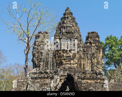 Nordtor. Angkor Thom. Angkor archäologischer Park. Siem Reap. Kambodscha Stockfoto