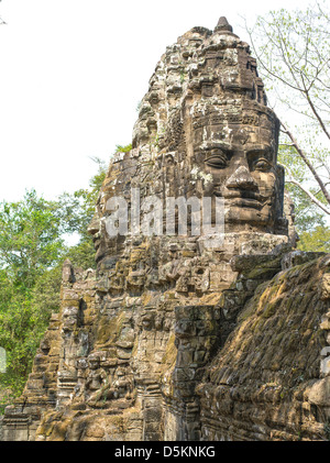 Nordtor. Angkor Thom. Angkor archäologischer Park. Siem Reap. Kambodscha Stockfoto