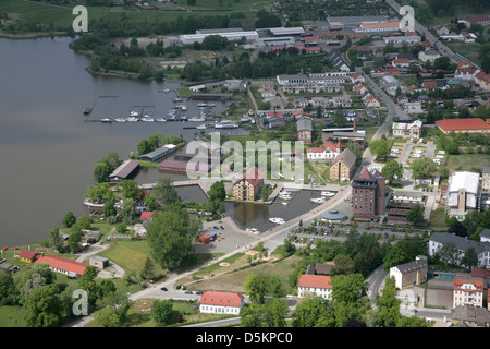 Luftbild von Neustrelitz und Zierker sehen, Landkreis Mecklenburgische Seenplatte, Mecklenburg-Vorpommern, Deutschland Stockfoto