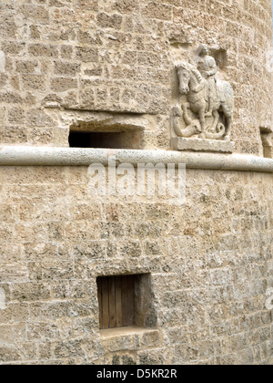 Corigliano Hartweizenpasta LE - Burg - Castello de' Monti - Detail Stockfoto