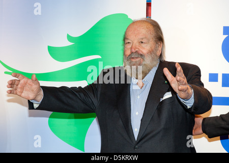 Legendäre Schauspieler Bud Spencer Förderung seiner Biographie bei Thalia Buchhandlung. Hamburg, Deutschland - 14.04.2011 Stockfoto