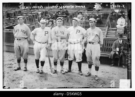 [Duffy Lewis, holländische Leonard & Harry Hooper von Boston AL; Ed Burns & Gavvy Cravath von Philadelphia NL (Baseball)] (LOC) Stockfoto