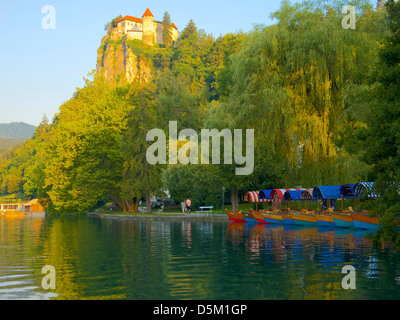 Bled Schloss und See bled, bled, Slowenien Stockfoto