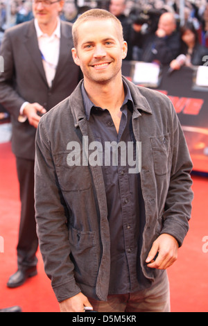 Paul Walker in der deutschen Erstaufführung von "Fast & Furious Five" bei Cinedom Im Mediapark-Kino. Köln Stockfoto