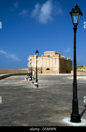 Mittelalterliche Burg neben dem Hafen, Paphos, Zypern. Stockfoto