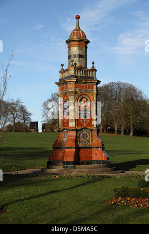 Die Richard Eve-Denkmal im Park Brinton, Kidderminster, Worcestershire Stockfoto