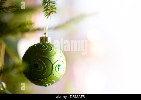Schöne Weihnachtsdekoration Weihnachtsbaum hängen Stockfoto