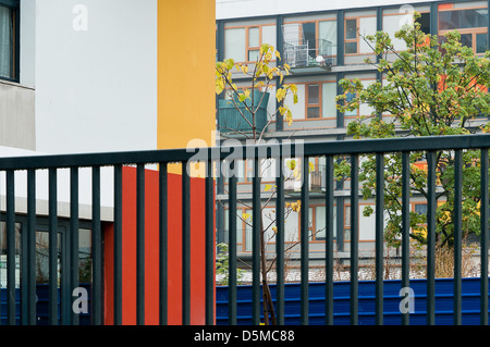 Umstrukturierung der städtischen Zusammensetzung auf die Nachbarschaften von Clichy-Sous-Bois & Clichy Montfermeil auf den Paris Vororten. Stockfoto