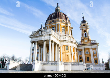 Basilika von Superga (Basilica di Superga). Stockfoto