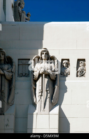 Äußere Details des Park Plaza Hotels in Los Angeles, CA, 2013. Stockfoto