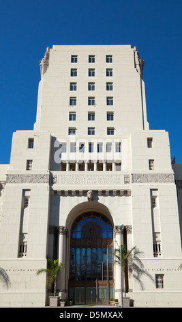 Eingang zum Park Plaza Hotel in Los Angeles, CA, 2013. Stockfoto