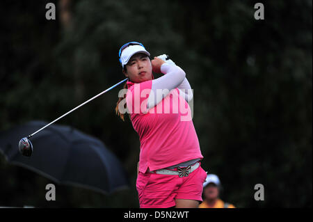 4. April 2013: Shanshan Feng in der ersten Runde der Kraft Nabisco Championship im Mission Hills Country Club in Rancho Mirage, Kalifornien John Green/CSM Stockfoto