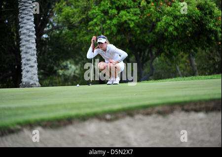 4. April 2013: Sandra Gal in der ersten Runde der Kraft Nabisco Championship im Mission Hills Country Club in Rancho Mirage, Kalifornien John Green/CSM Stockfoto