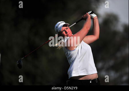 4. April 2013: Brittany Lincicome während der ersten Runde der Kraft Nabisco Championship im Mission Hills Country Club in Rancho Mirage, Kalifornien John Green/CSM Stockfoto