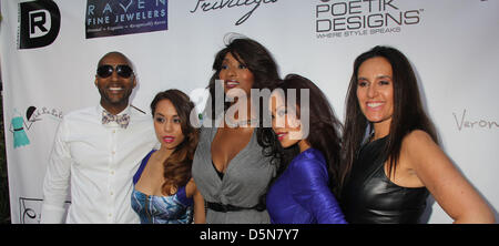 3. April 2013 - Hollywood, Kalifornien, US - I15598CHW.'' Die Villa '' Pre-MTV Movie Awards Styling Lounge. Michael Raven Estate, Mt Olympus/Hollywood Hills, CA .04/04/2013. TOCCARA JONES. 2013 (Kredit-Bild: © Clinton Wallace/Globe Photos/ZUMAPRESS.com) Stockfoto