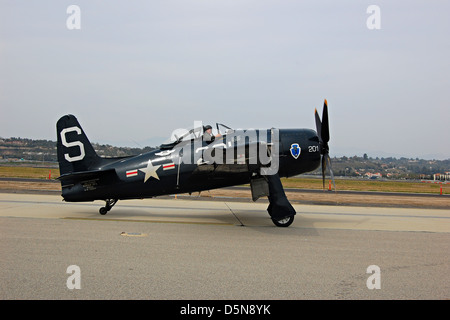 Grumman F8F Bearcat, Flughafen Camarillo, Kalifornien Stockfoto