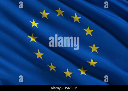 Flagge der Europäischen Union Stockfoto