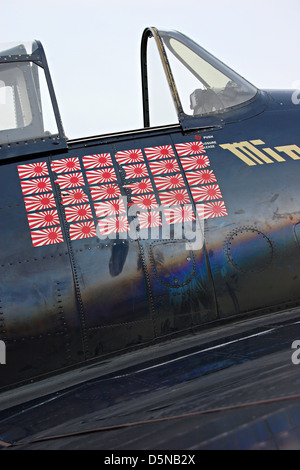 Grumman F6F Hellcat Flughafen Camarillo, Kalifornien Stockfoto